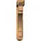 Ekena Millwork Merced Arts and Crafts Smooth Bracket w/ Offset Brace, Western Red Cedar, 5 1/2"W x 32"D x 32"H BKT0604X32X32MRC03SWR - alternate 4